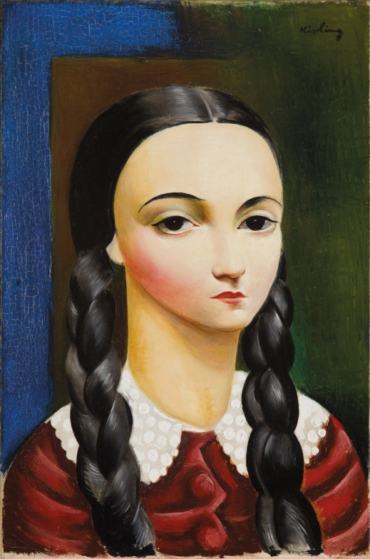 Moise Kisling: Junges Mdchen mit Zpfen