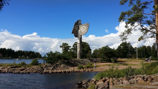 Picasso-Skulptur in Kristinehamn, Schweden (1965 errichtet, 15 m
hoch)