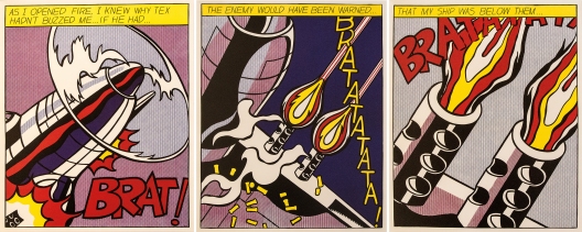 Bild: „As I opened fire“ von Roy Lichtenstein