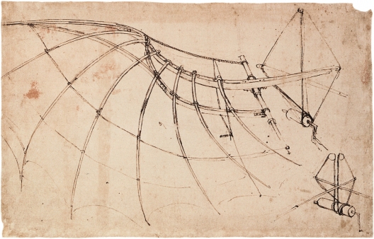 Skizze des Ornithopters von da Vinci