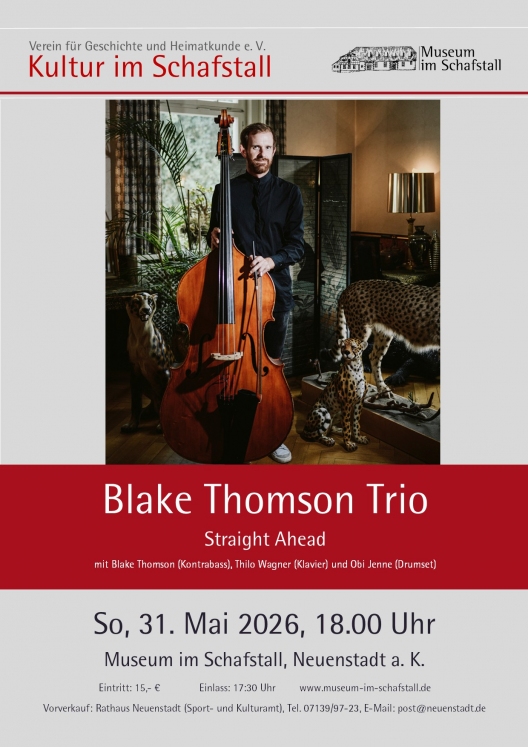 Kultur im Schafstall: Blake Thomson Trio - Straight Ahead