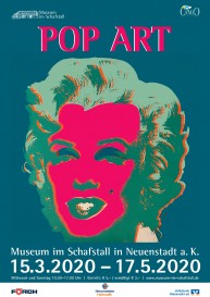 Plakat der Ausstellung "POP ART"